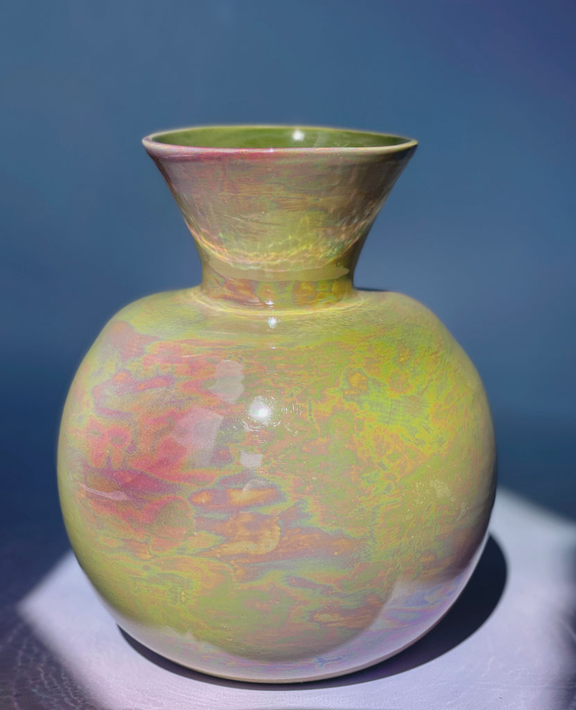 Lana Del Clay - Iridescent Green Purple Vase