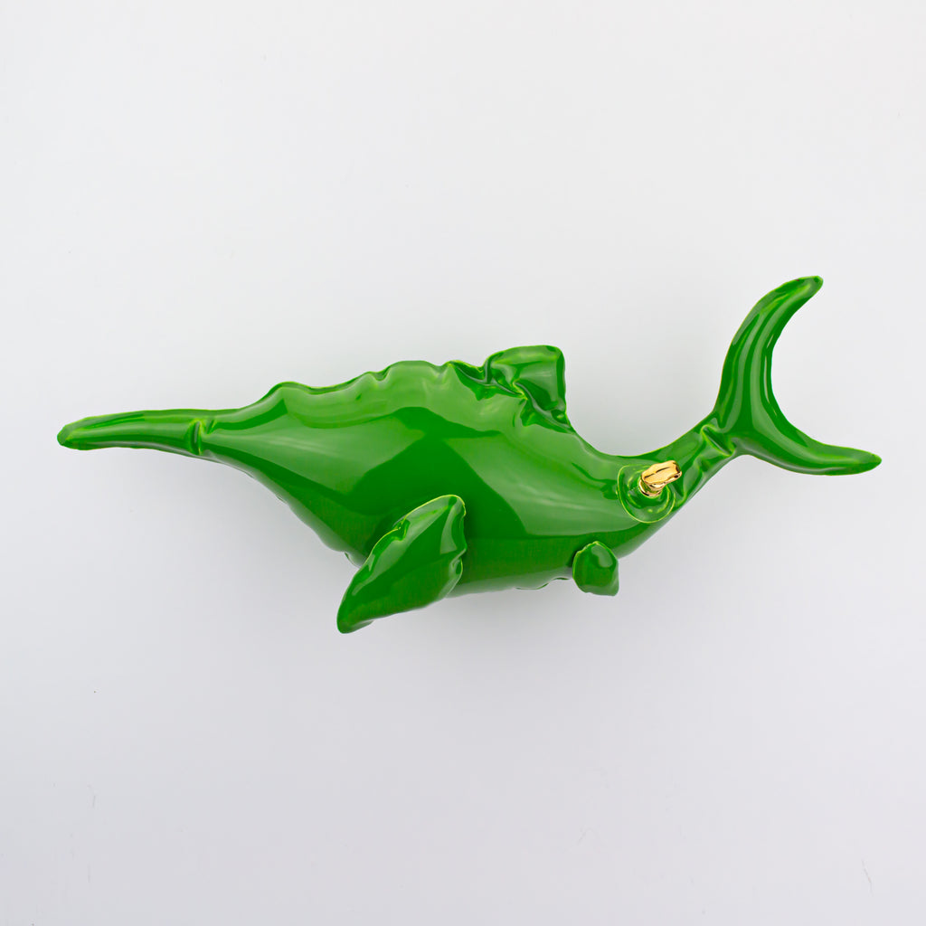 Brett Kern - Green Wall-Hanging Ichthyosaur