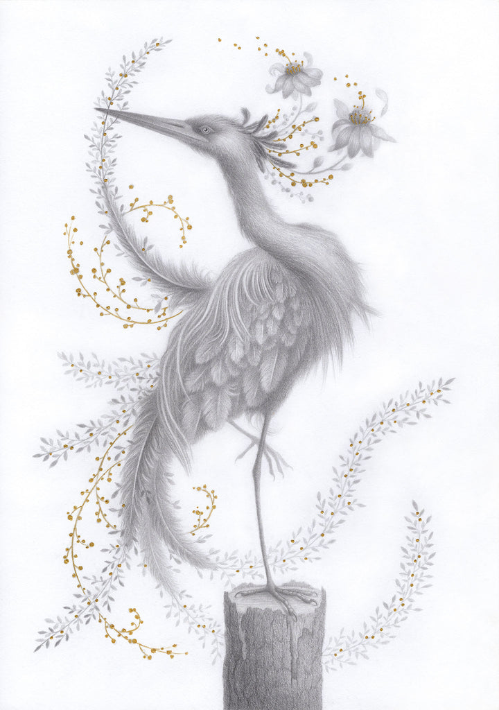 Marta Witkiewicz - Heron in Bloom